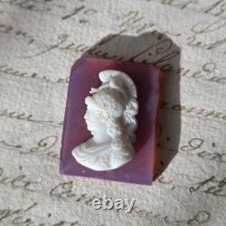 CAMEE Ancien Portrait Homme Cornaline XIXè Napoléon III Victorian Cameo 19thC