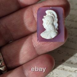 CAMEE Ancien Portrait Homme Cornaline XIXè Napoléon III Victorian Cameo 19thC