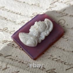 CAMEE Ancien Portrait Homme Cornaline XIXè Napoléon III Victorian Cameo 19thC