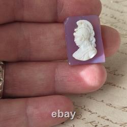 CAMEE Ancien Portrait Homme Cornaline XIXè Napoléon III Victorian Cameo 19thC