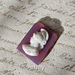 CAMEE Ancien Portrait Homme Cornaline XIXè Napoléon III Victorian Cameo 19thC