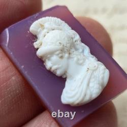 CAMEE Ancien Portrait Homme Cornaline XIXè Napoléon III Victorian Cameo 19thC