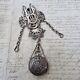 Chatelaine Ancienne Argent Mb Montre Xixè Victorian Silver Watch Holder 19thc