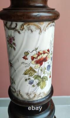 COLONNE SELLETTE NAPOLEON III NOYER ET FAIENCE KG LUNEVILLE SARREGUEMINES XIXè