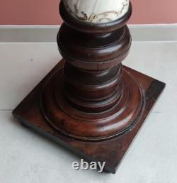 COLONNE SELLETTE NAPOLEON III NOYER ET FAIENCE KG LUNEVILLE SARREGUEMINES XIXè