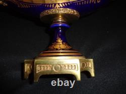 COUPE VASE STYLE PORCELAINE DE SEVRES / SIGNE E. FROGER / XIXe NAPOLEON III