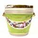 Cache Pot En Porcelaine De Paris Napoléon Iii Fond Vert Fleurs Tête De Lion Xixe