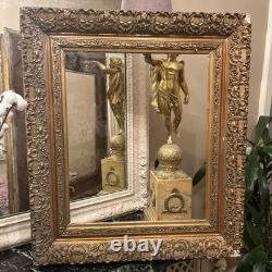 Cadre Ancien Bois Doré XIX Ème s Napoléon III A restaurer Peinture décoration