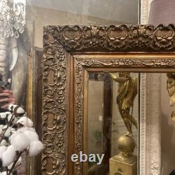 Cadre Ancien Bois Doré XIX Ème s Napoléon III A restaurer Peinture décoration