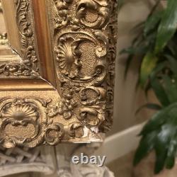 Cadre Ancien Bois Doré XIX Ème s Napoléon III A restaurer Peinture décoration