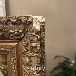 Cadre Ancien Bois Doré XIX Ème s Napoléon III A restaurer Peinture décoration