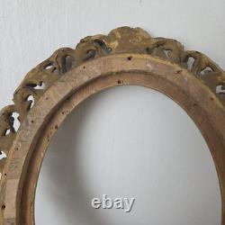 Cadre Bois Doré Ancien Italien XIXè Très Bon Etat Dorure D'Origine
