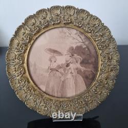 Cadre Bronze Second Empire XIXè Idéal Pour Portrait Peint French Victorian