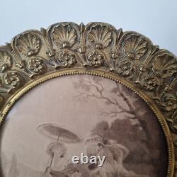 Cadre Bronze Second Empire XIXè Idéal Pour Portrait Peint French Victorian