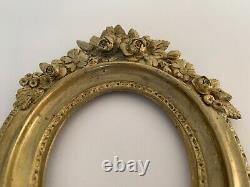 Cadre En Bronze Dore Napoleon III Xixe Decor Floral E695