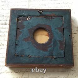Cadre Peinture Fixé Sous Verre Miniature XIXè Napoléon III Victorian French 19C