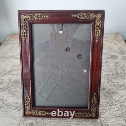 Cadre Style Empire XIXè Acajou et Bronze French Victorian