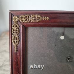 Cadre Style Empire XIXè Acajou et Bronze French Victorian