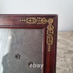 Cadre Style Empire XIXè Acajou et Bronze French Victorian