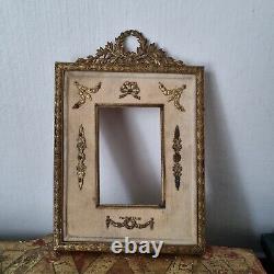 Cadre en Bronze Style 1er Empire XIXè Victorian Bronze Frame 19thC