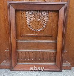 Cadre en noyer mouluré fin XIXe S. Napoléon III feuillure 56,5 x 43,5 cm