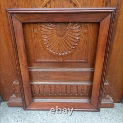 Cadre en noyer mouluré fin XIXe S. Napoléon III feuillure 56,5 x 43,5 cm