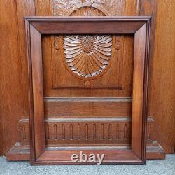 Cadre en noyer mouluré fin XIXe S. Napoléon III feuillure 56,5 x 43,5 cm