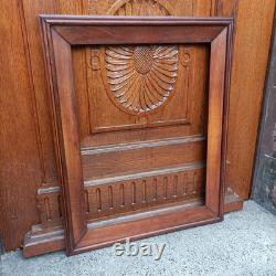 Cadre en noyer mouluré fin XIXe S. Napoléon III feuillure 56,5 x 43,5 cm