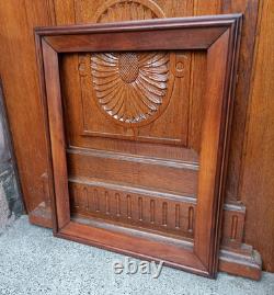 Cadre en noyer mouluré fin XIXe S. Napoléon III feuillure 56,5 x 43,5 cm