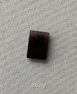 Camée, profils casqués, agate brune XIXe