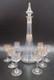 Carafe 8 Verres Cristal Verre Grav&eacute; Dorure Napol&eacute;on Iii Xix&egrave; Baccarat St Louis