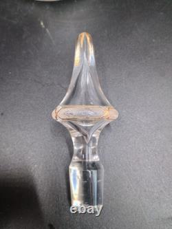 Carafe 8 verres cristal verre gravé dorure Napoléon III XIXè Baccarat St Louis