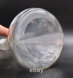 Carafe 8 verres cristal verre gravé dorure Napoléon III XIXè Baccarat St Louis