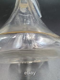 Carafe 8 verres cristal verre gravé dorure Napoléon III XIXè Baccarat St Louis
