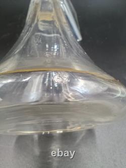 Carafe 8 verres cristal verre gravé dorure Napoléon III XIXè Baccarat St Louis