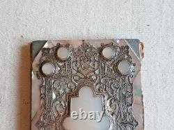 Carnet De Bal Ancien Nacre Argent Massif XIX Eme Napoleon III