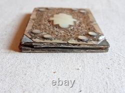 Carnet De Bal Ancien Nacre Argent Massif XIX Eme Napoleon III