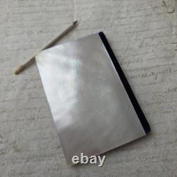 Carnet de Bal Nacre et Argent Milieu XIXè Napoléon III avec son Crayon