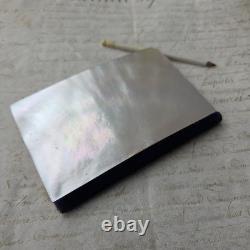 Carnet de Bal Nacre et Argent Milieu XIXè Napoléon III avec son Crayon