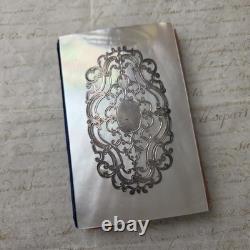 Carnet de Bal Nacre et Argent Milieu XIXè Napoléon III avec son Crayon Carnet de Bal Nacre et Argent Milieu XIXè Napoléon III avec son Crayon
