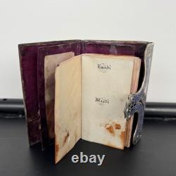 Carnet de bal en argent rehaussé de cloisonné fin XIXe Napoléon III M3959