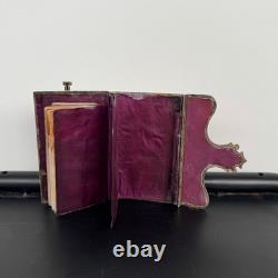 Carnet de bal en argent rehaussé de cloisonné fin XIXe Napoléon III M3959