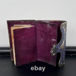 Carnet de bal en argent rehaussé de cloisonné fin XIXe Napoléon III M3959