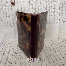 Carnet de bal en écaille ornementée de marqueterie XIXe Napoléon III M4092