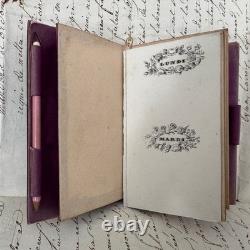 Carnet de bal en écaille ornementée de marqueterie XIXe Napoléon III M4092