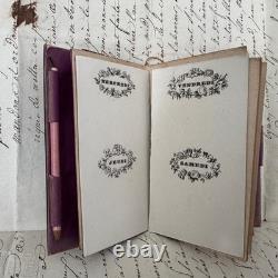 Carnet de bal en écaille ornementée de marqueterie XIXe Napoléon III M4092