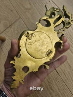 Cartel De Carrosse Pendulette Pendule XIX Bronze Dore Era Napoleon III viardo