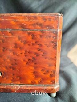 Cave à cigares en loupe de thuya / Fin XIXe/Napoléon III/Début XXe / Liqueur Cave à cigares en loupe de thuya / Fin XIXe/Napoléon III/Début XXe / Liqueur