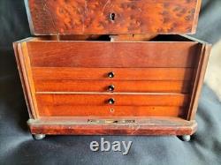 Cave à cigares en loupe de thuya / Fin XIXe/Napoléon III/Début XXe / Liqueur Cave à cigares en loupe de thuya / Fin XIXe/Napoléon III/Début XXe / Liqueur