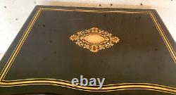 Cave a liqueur complète en marqueterie Boulle coffret Napoléon III XIX siècle